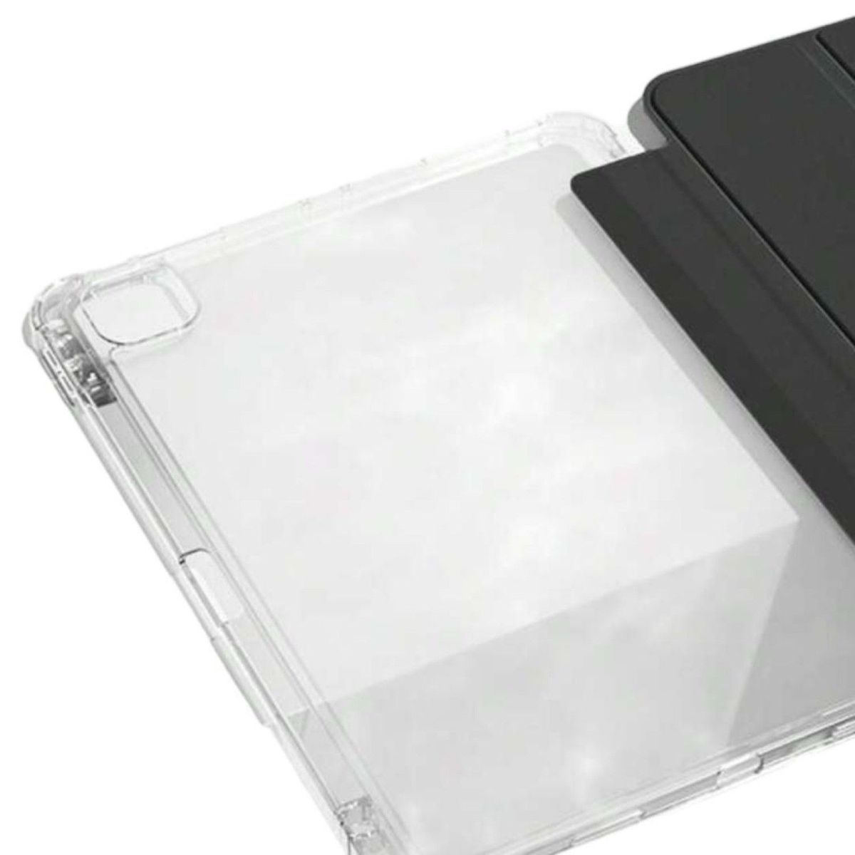 GENERICO - Carcasa Smart Cover Clear Para iPad Air 6 11 M2 2024 Negro