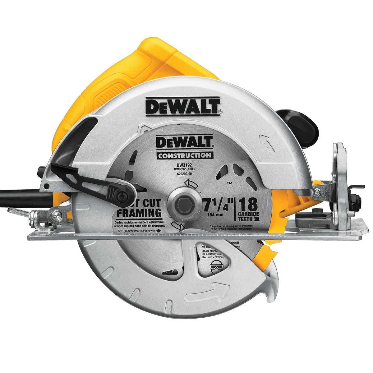Sierra Circular 7-1/4" 1800W DEWALT DWE575K-B2C, marca DEWALT - Foto 2