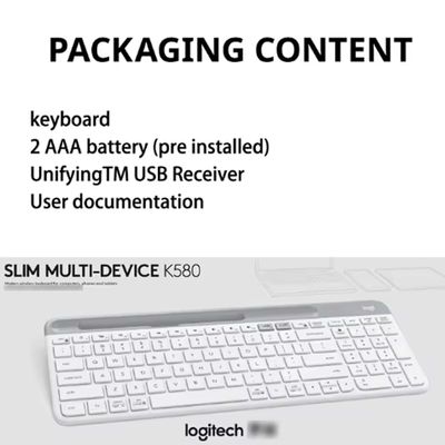 Imagen 2 del producto Teclado K580 Bluetooth multidispositivo Negro