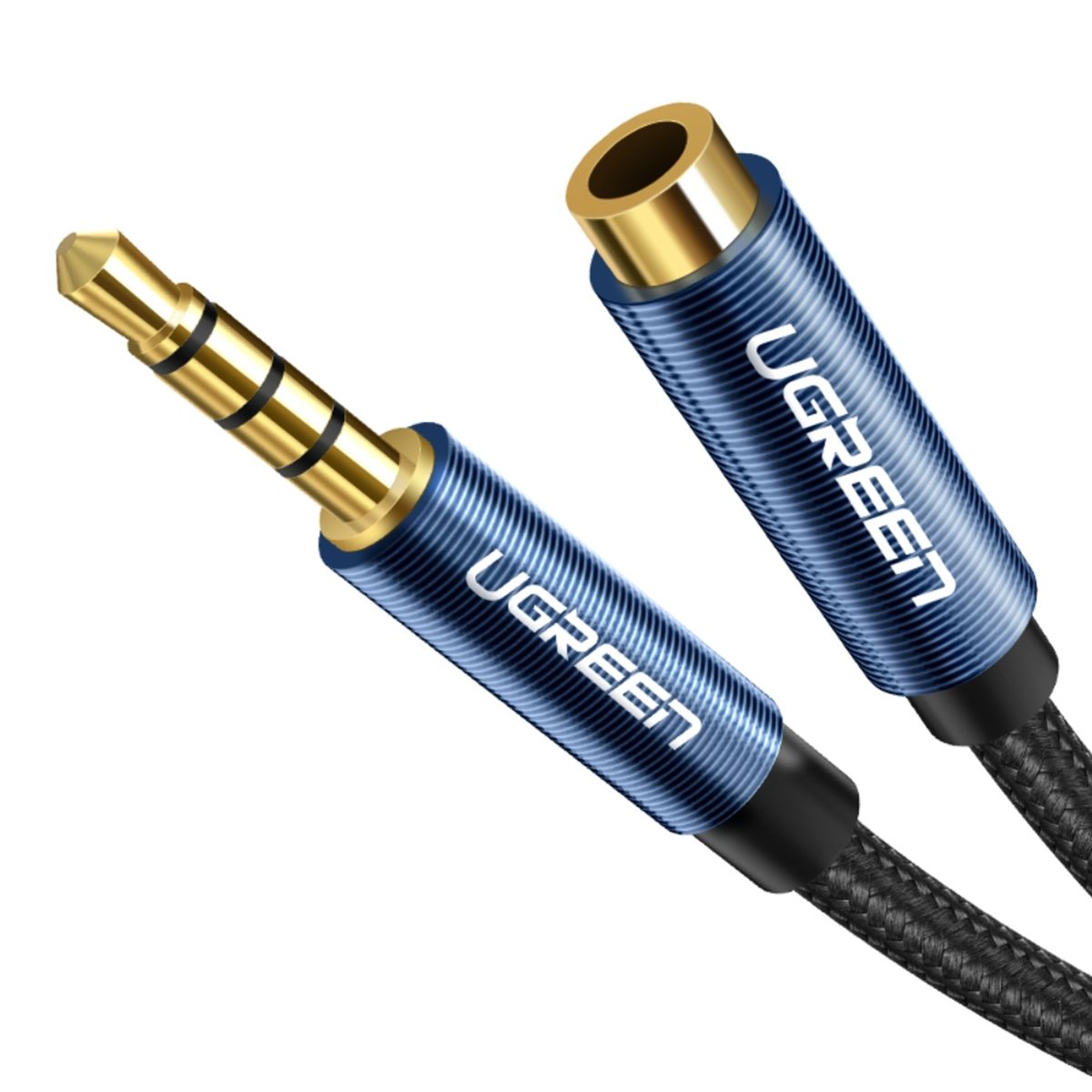 UGREEN - Cable Extensión 35mm 4 Polos MH 1M Negro Ugreen