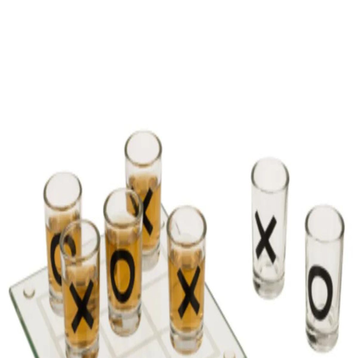 GENERICO - Juego De Shot Gato Tik Tac Toe 9 Vasos Chupito