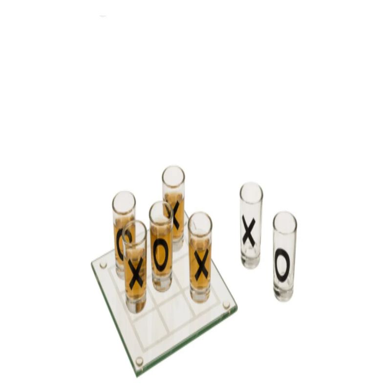GENERICO - Juego De Shot Gato Tik Tac Toe 9 Vasos Chupito