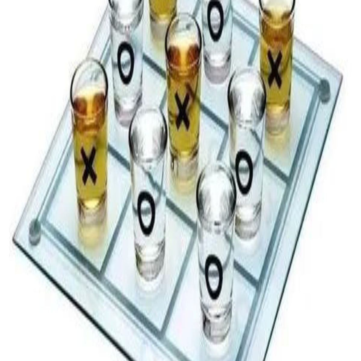 GENERICO - Juego De Shot Gato Tik Tac Toe 9 Vasos Chupito