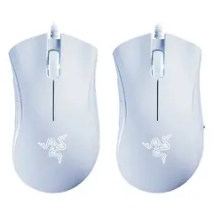 RAZER - Set 2 Mouse DeathAdder Essential Gamer 6400DPI Blanco