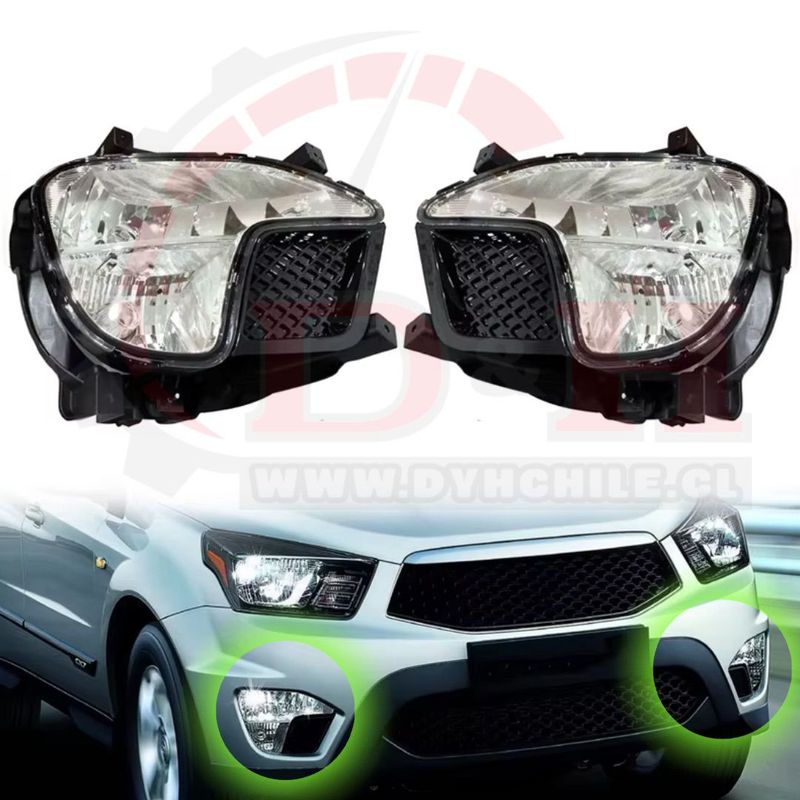GENERICO - Par Neblineros Compatible Ssangyong Actyon Sport 2012-2018