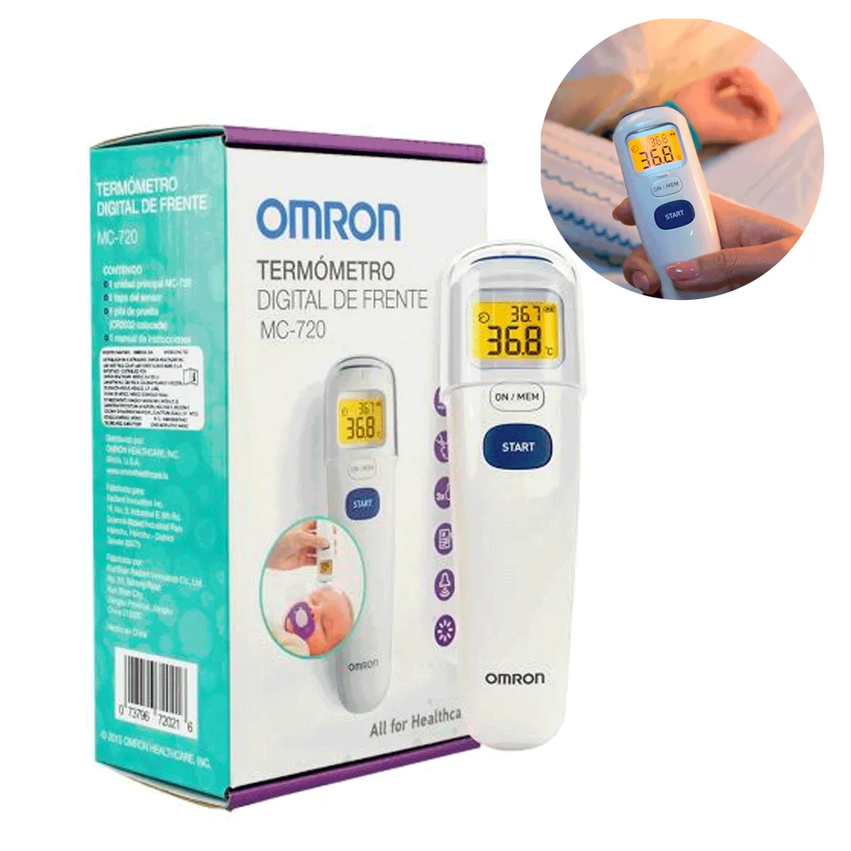 OMRON - Termómetro Digital De Frente Omron Mc720