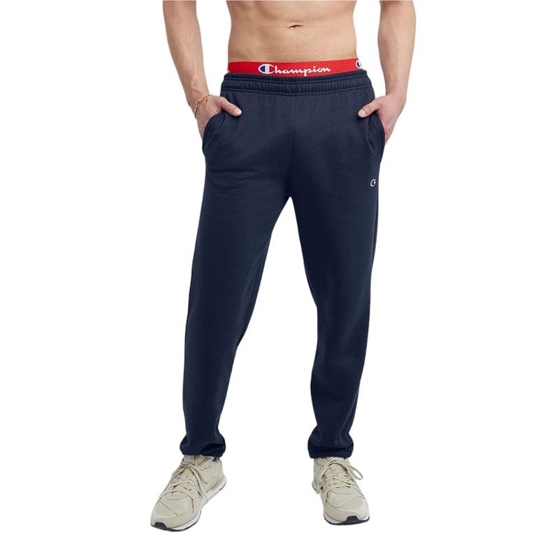 CHAMPION - Jogger Hombre Champion Azul Powerblend Fleece Relaxed