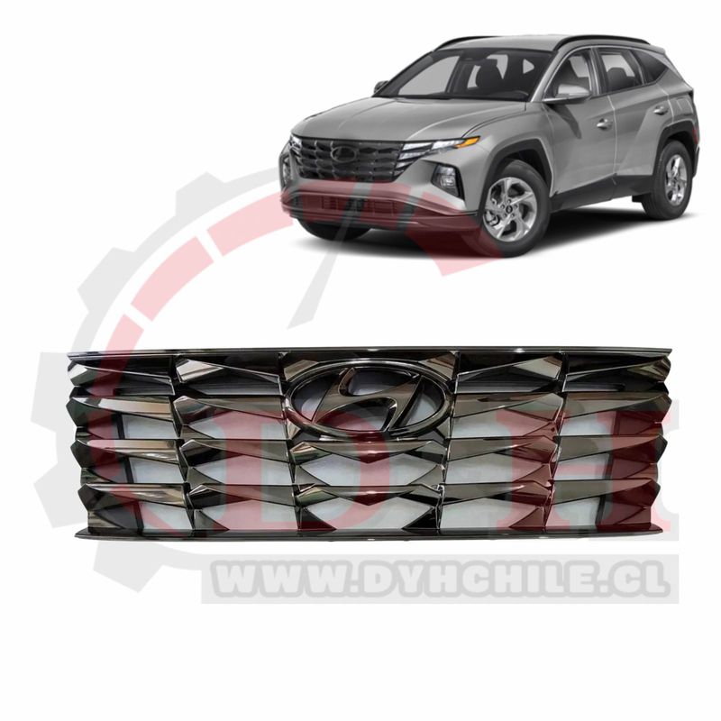 GENERICO - Máscara Cromada Compatible Hyu Tucson 2021-2024 n9