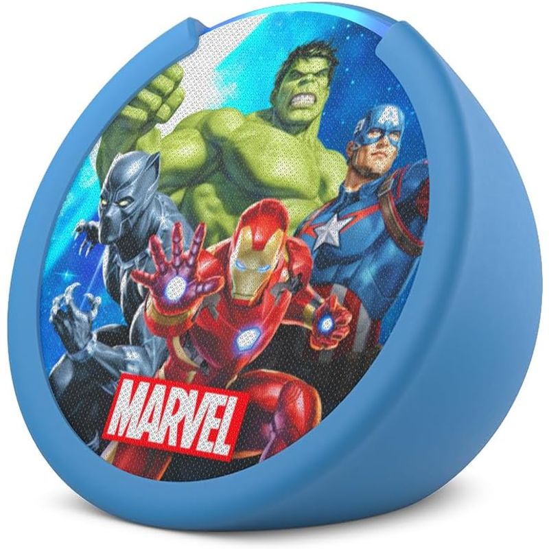 AMAZON - Amazon Echo Pop Kids Parlante inteligente - Alexa con los Vengadores de Marvel