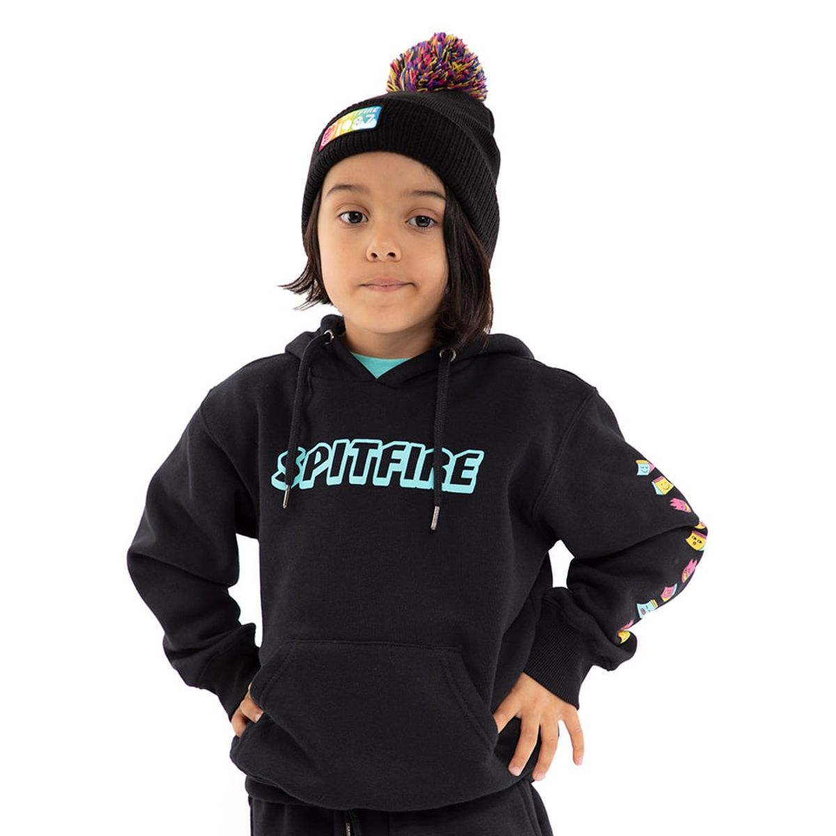 SPITFIRE - Polerón Hoodie Niño SLK Spitfire Negro