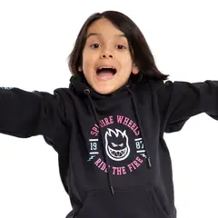 SPITFIRE - Polerón Hoodie Niño Negro