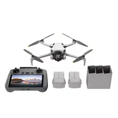 DJI - Drone Mini 4 Pro Fly More Combo Plus (dji Rc 2) Color Gris