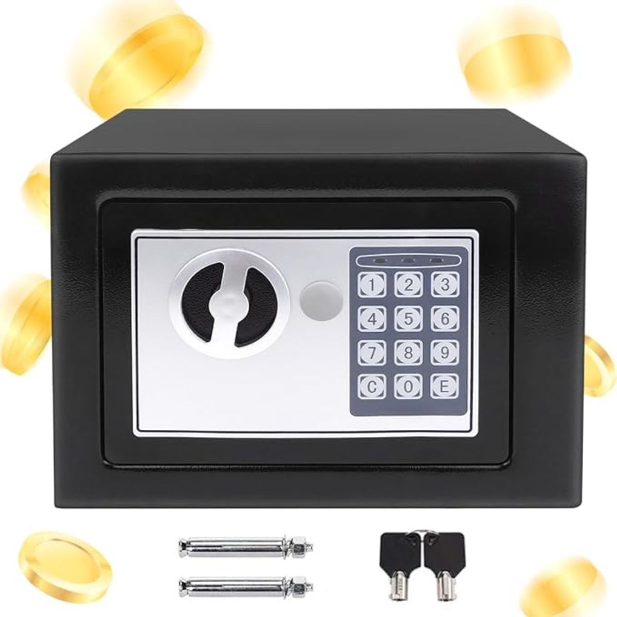 GENERICO - Caja Fuerte Digital 42L con Clave y Llaves Steelock