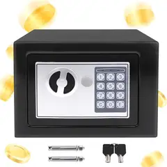 GENERICO - Caja Fuerte Digital 42L con Clave y Llaves Steelock.