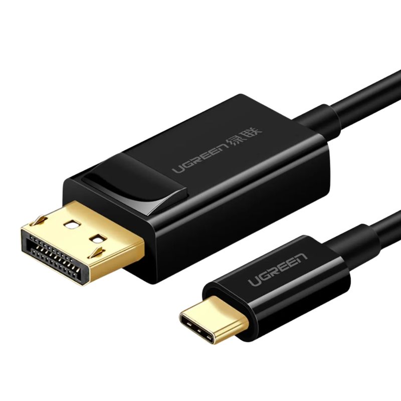 UGREEN - Ugreen Cable de Video USB-C 15M Displayport 4K30HZ Negro