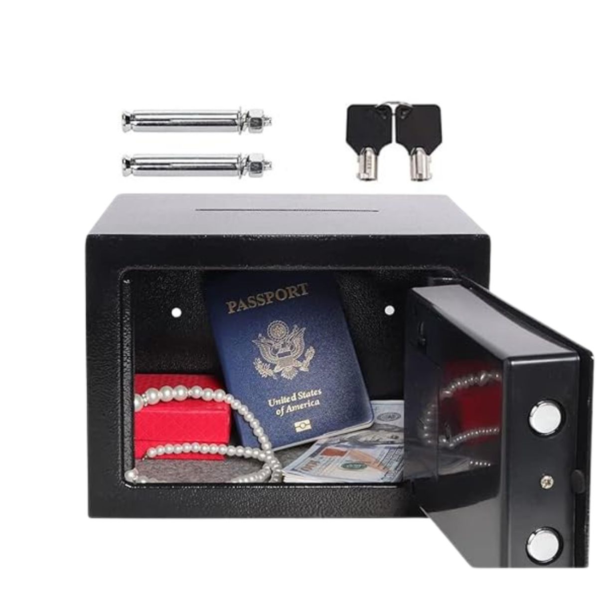 GENERICO - Caja Fuerte Empotrable 42L con Doble Perno y Clave