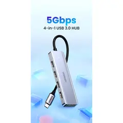 UGREEN - Hub USB-C a 4 USB-A 30 Aluminio
