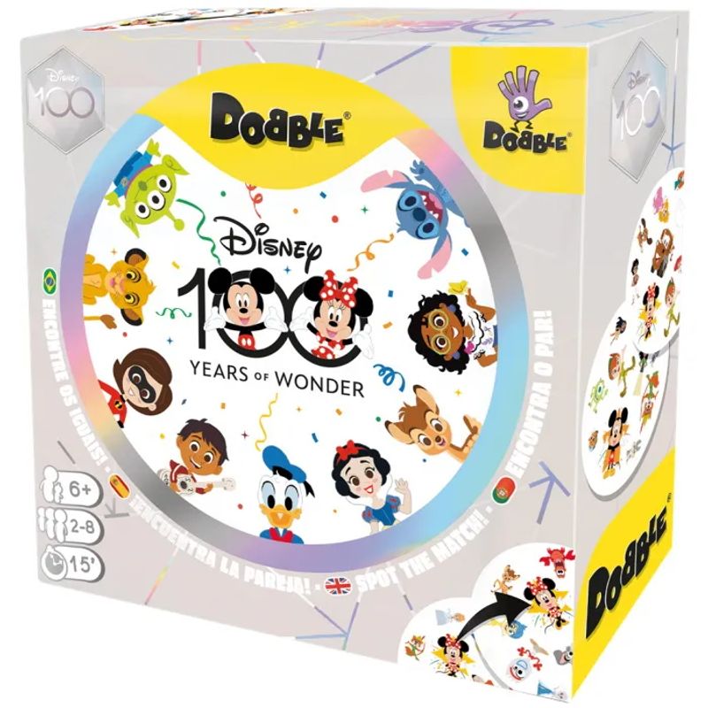 ZYGOMATIC - Dobble Disney 100 Years of Wonder - Juego de Mesa