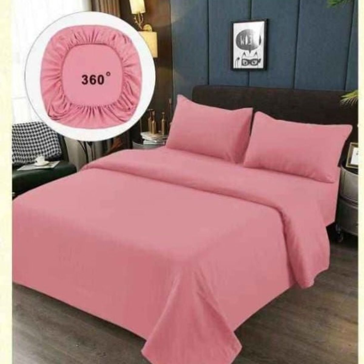 GENERICO - JUEGO DE SABANAS 100% ALGODON  SUAVES Y CÁLIDAS