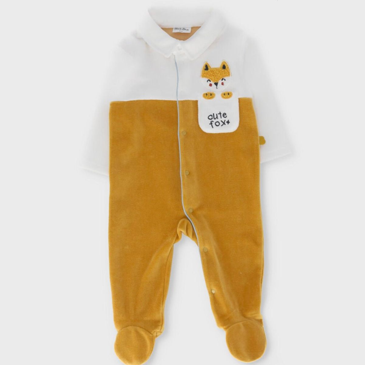 BLACK AND BLUE - Enterito recién nacido bicolor blanco Black and Blue