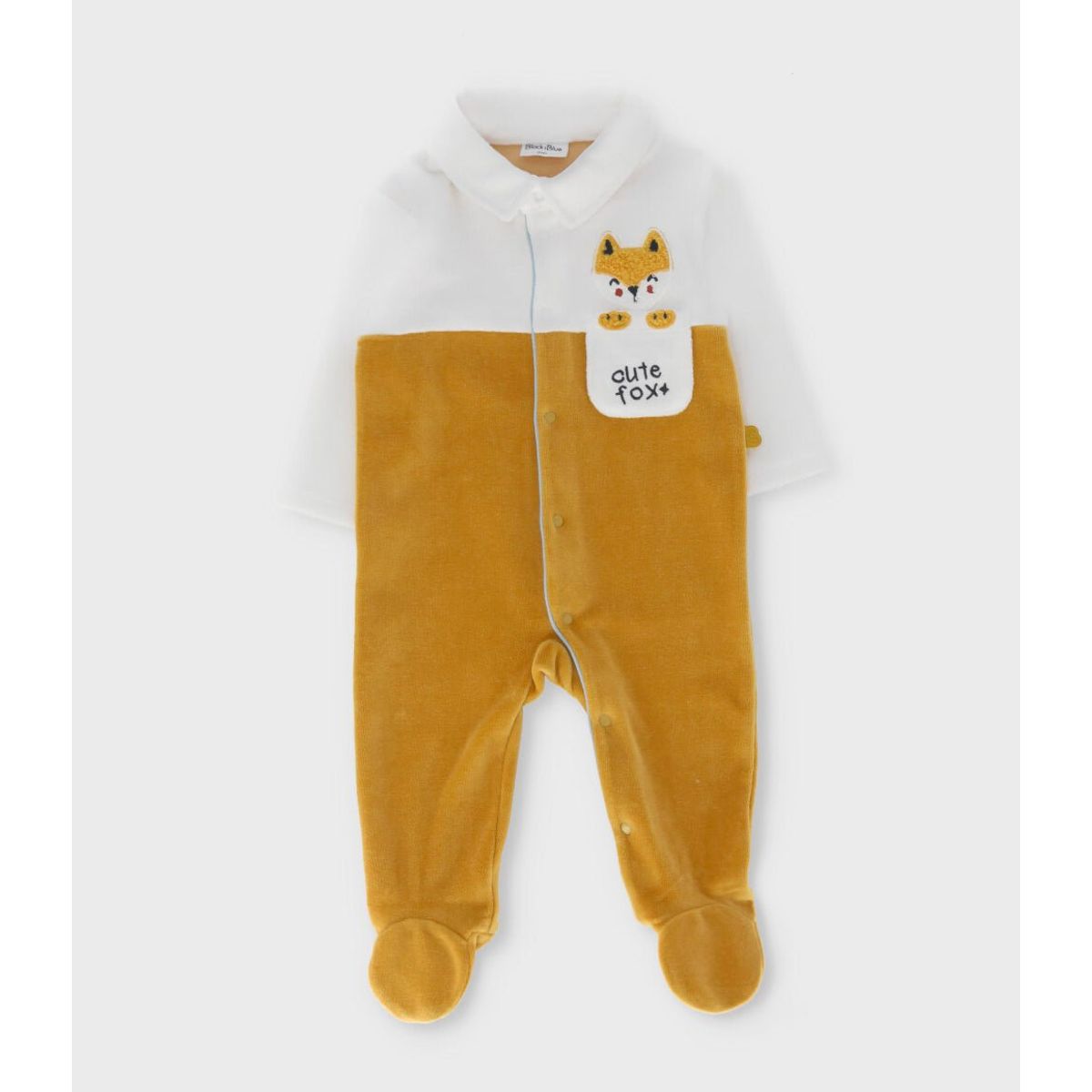 BLACK AND BLUE - Enterito recién nacido bicolor blanco Black and Blue