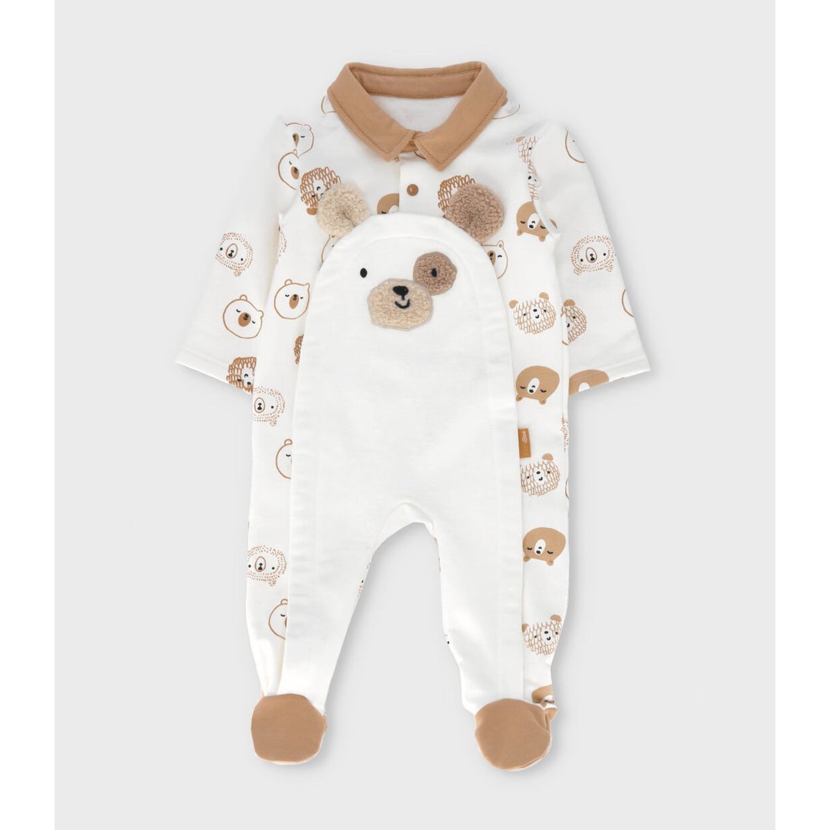 BLACK AND BLUE - Enterito recién nacido con ositos blanco Black and Blue