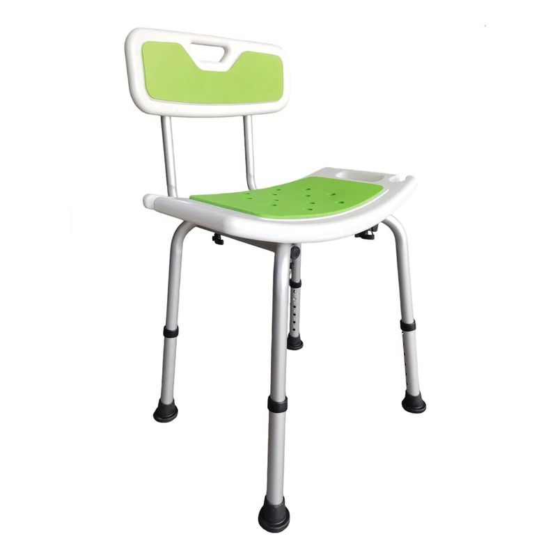 GENERICO - Silla De Ducha Para Baño Altura Ajustable Aluminio Oneder 301DA