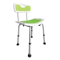 GENERICO - Silla De Ducha Para Baño Altura Ajustable Aluminio Oneder 301DA