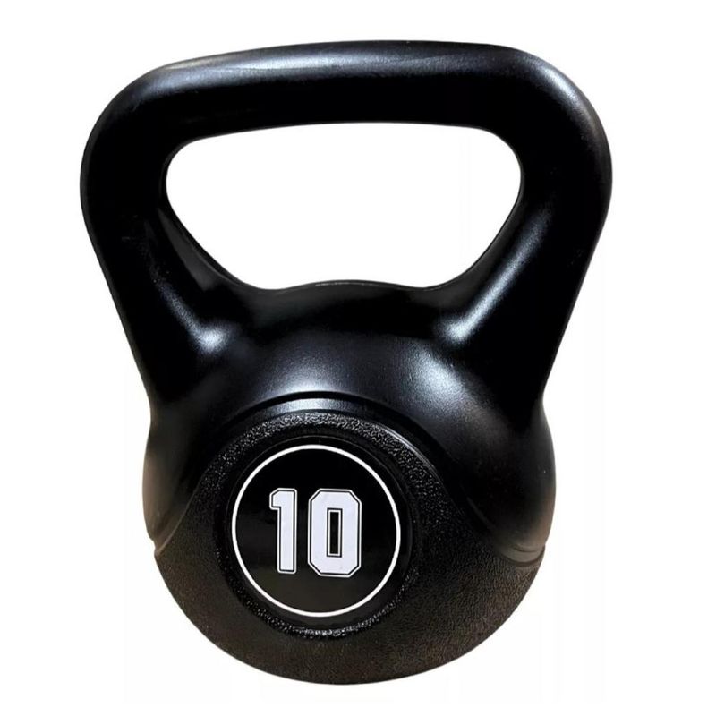GENERICO - Kettlebell Pesa Rusa 10kg  Entrenamiento Crossfit Fitness - Negro