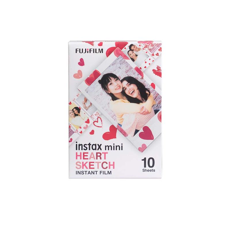 FUJIFILM - Pelicula Fujifilm Instax mini 10H Heart Sketch