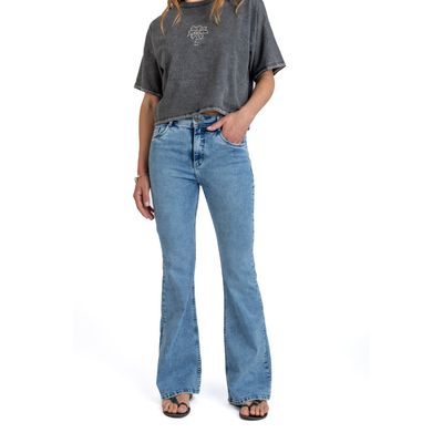 Imagen 2 del producto Jeans Feel Light Flare Tiro Medio Mujer
