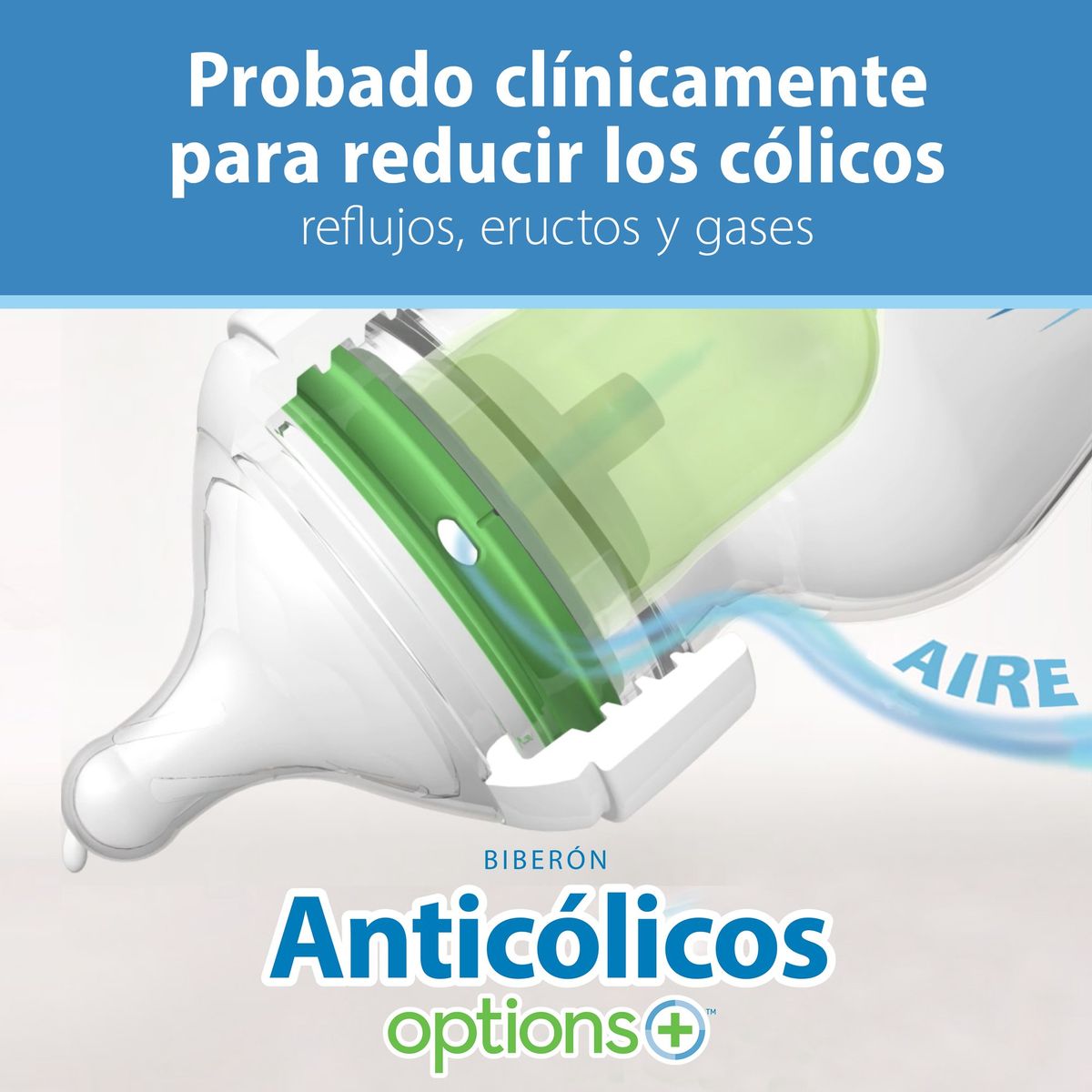 DR BROWN'S - Kit De Inicio Boca Ancha Options+ Dr Brown´s Anticolicos