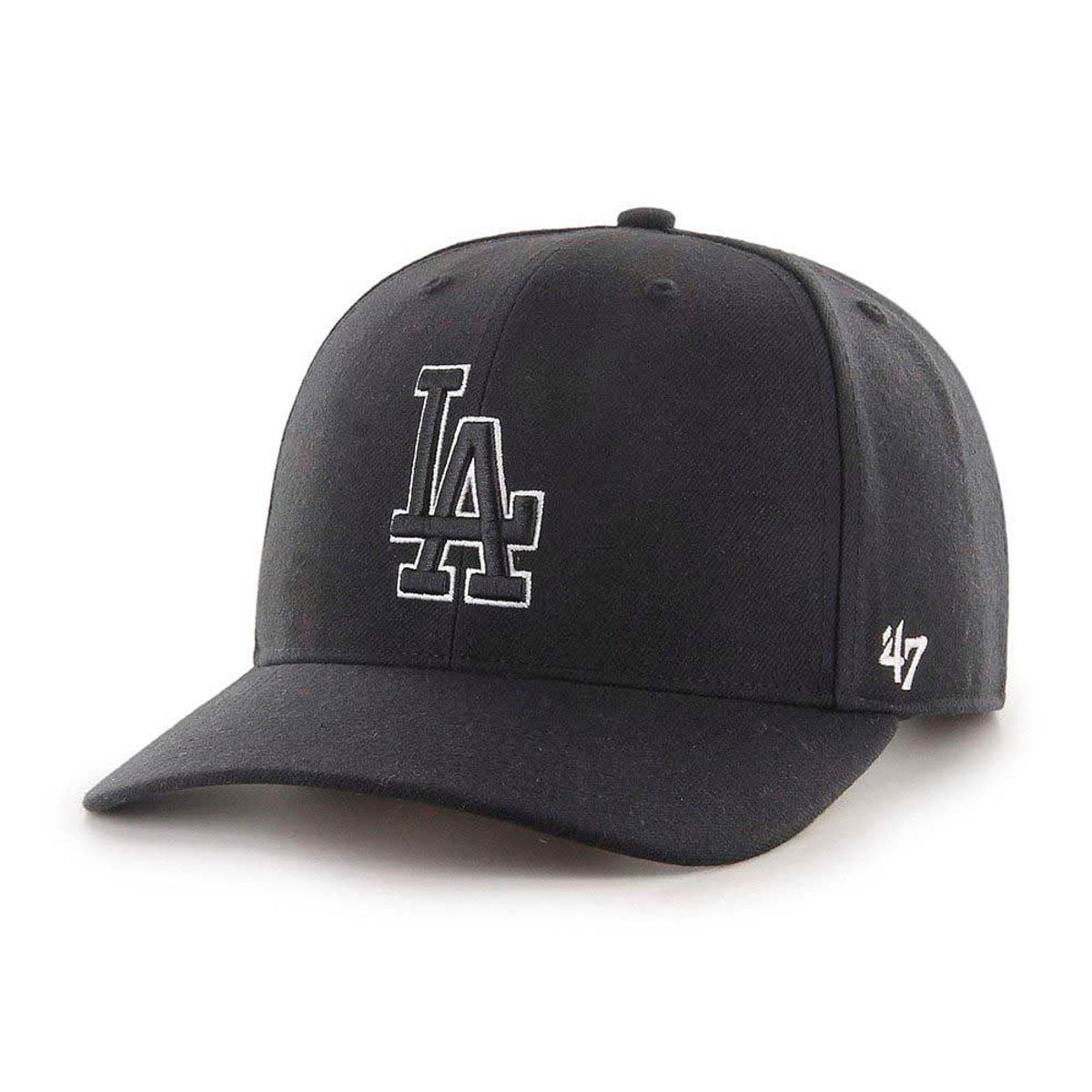 47 BRAND - Jockey Snapback Mlb Los Angeles Dodgers Cold Zone Negro '47 Brand