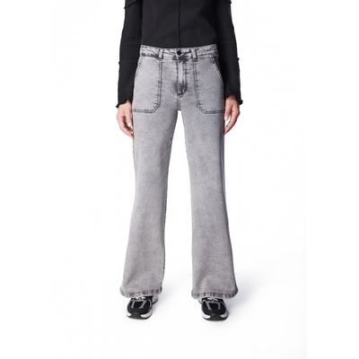 Imagen 2 del producto Jeans Palazzo Tiro Medio Mujer