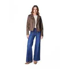 EFESIS - JEANS PIRAGI BLUE PALAZZO BOLSILLO INCRUSTADO - Azul