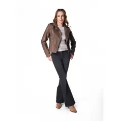EFESIS - JEANS BEKY FLARE PINZAS - Negro