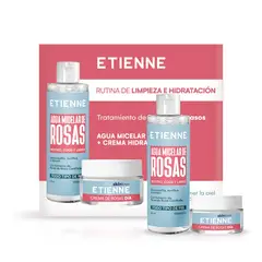 ETIENNE - Set Agua Micelar 250ml + Crema Rosas Día 50g