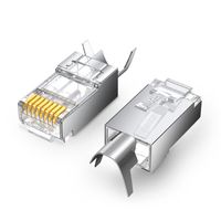 Conector RJ-45 Blindado 10un Cat6A
