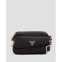 GUESS - Cartera Eco Gemma Crossbody Camera Mujer Negro