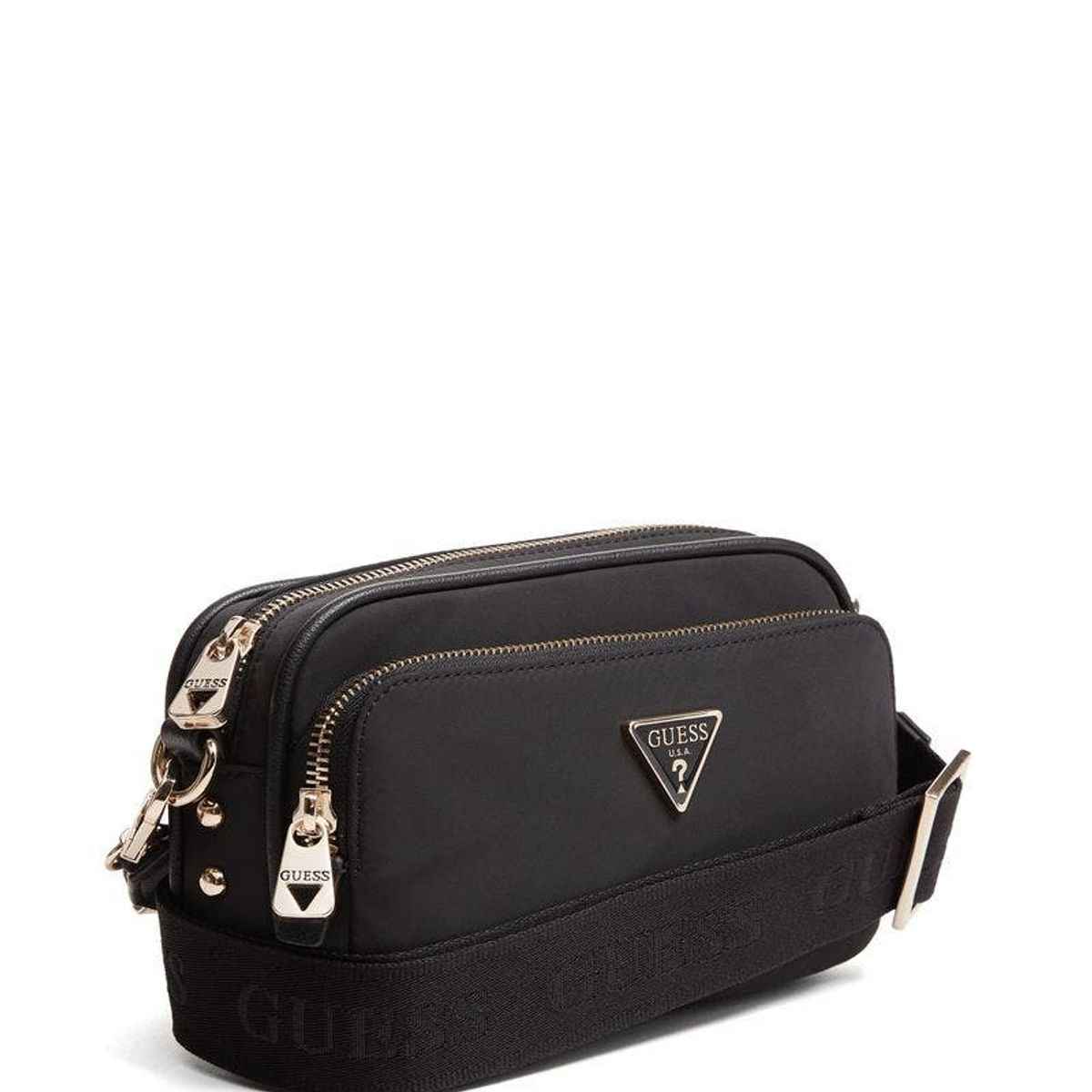 GUESS - Cartera Eco Gemma Crossbody Camera Negro