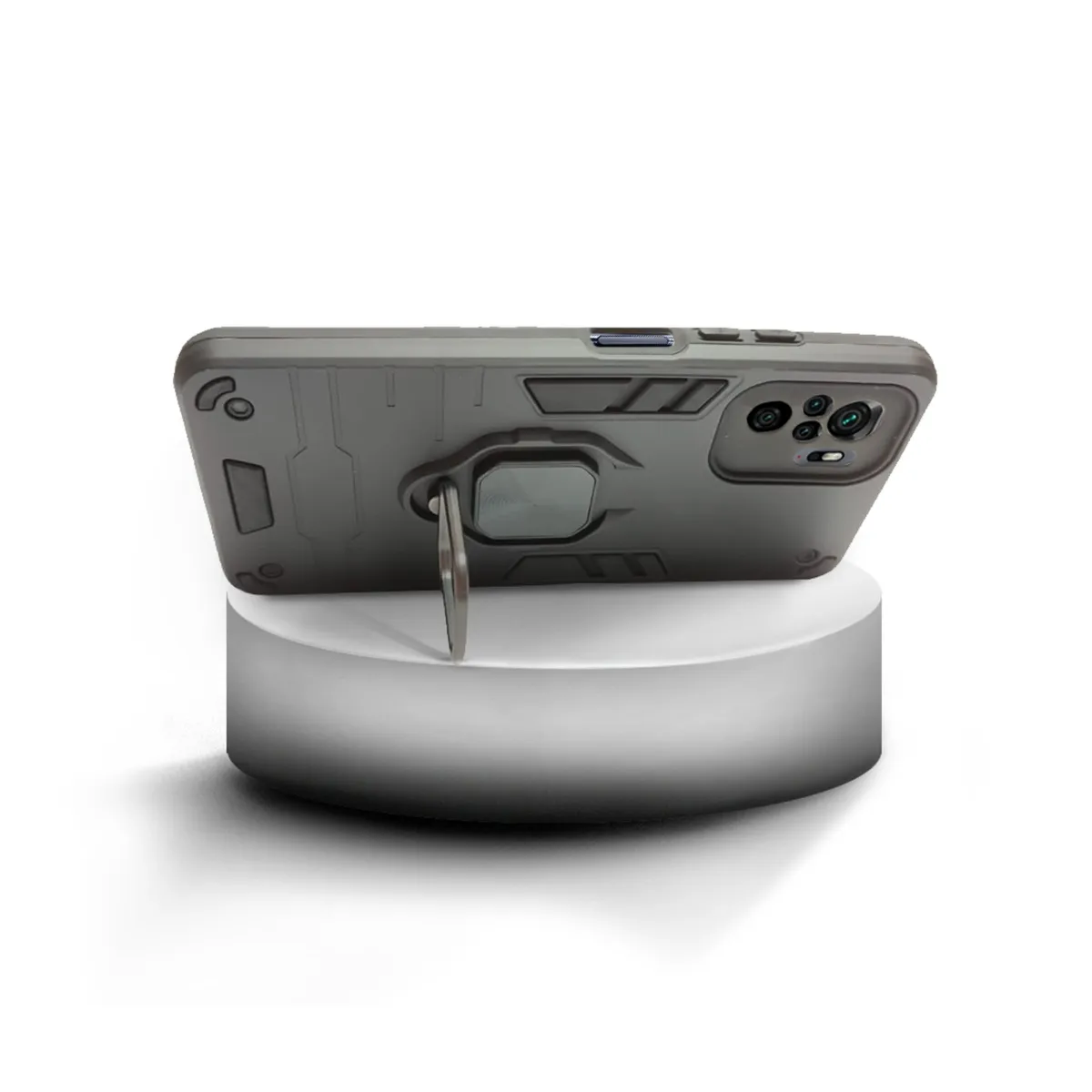GENERICO - CARCASA ANILLO ANTIGOLPE PARA CELULAR XIAOMI REDMI NOTE 10 4G NEGRO