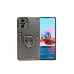 GENERICO - CARCASA ANILLO ANTIGOLPE PARA CELULAR XIAOMI REDMI NOTE 10S NEGRO