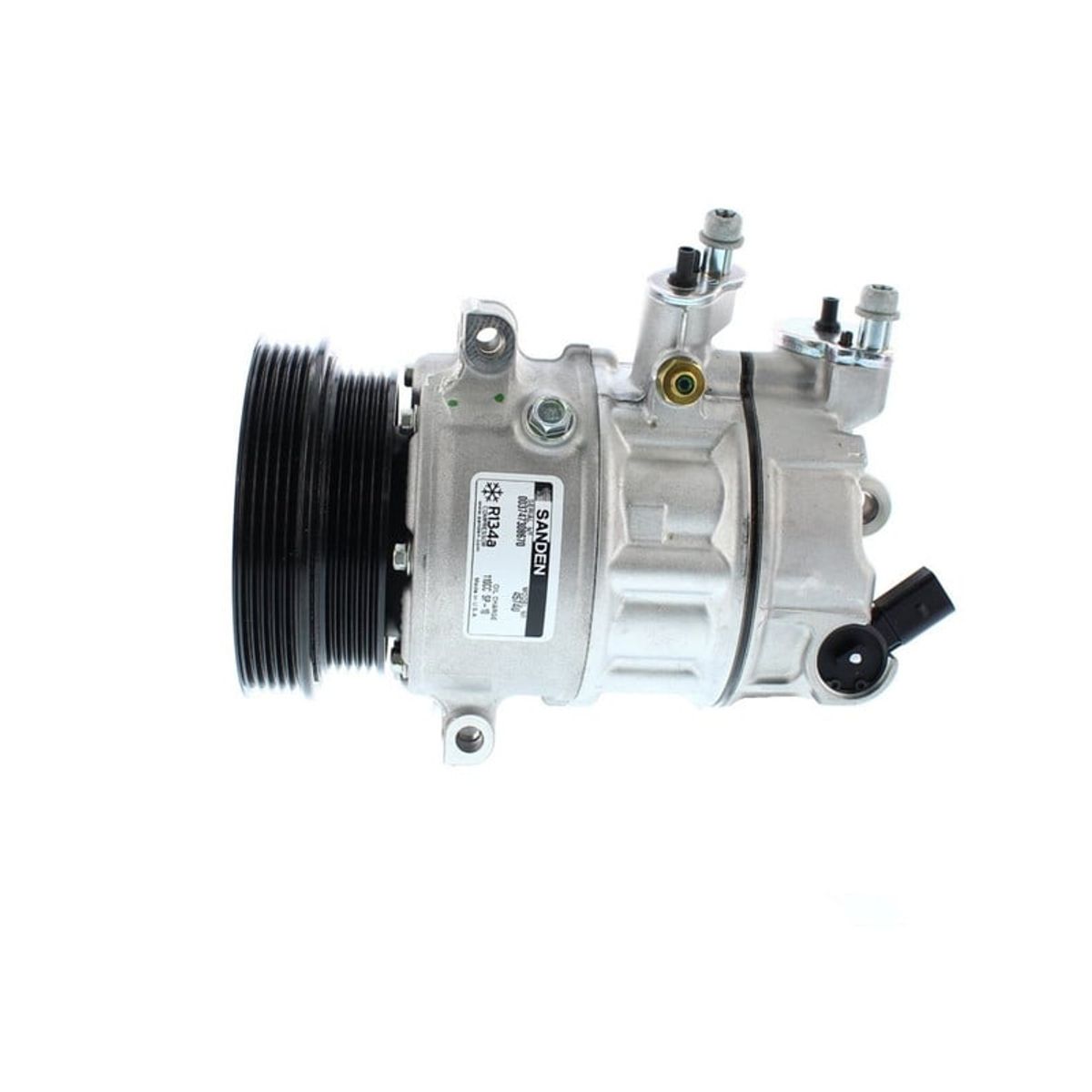 SANDEN - Compresor de AC PXE16 5-5 PK 12V 111MM OE 4574 0657 SANDEN.