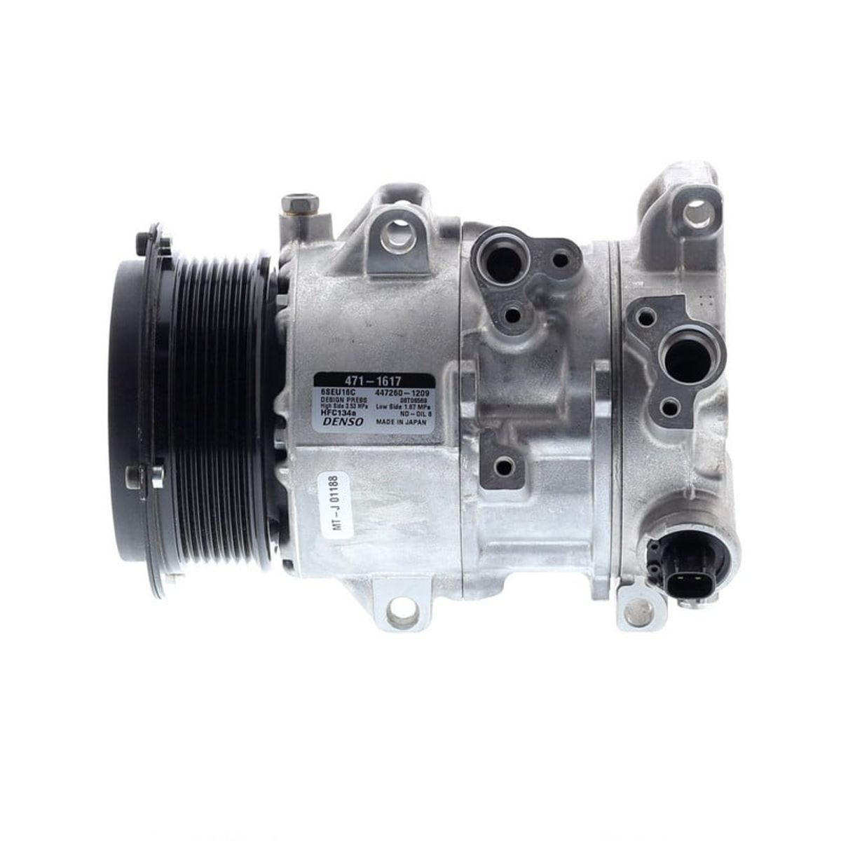 DENSO - Compresor de AC 6SEU16C 7PK 12V 110MM RAV4 24L 06-08 OE DENSO.