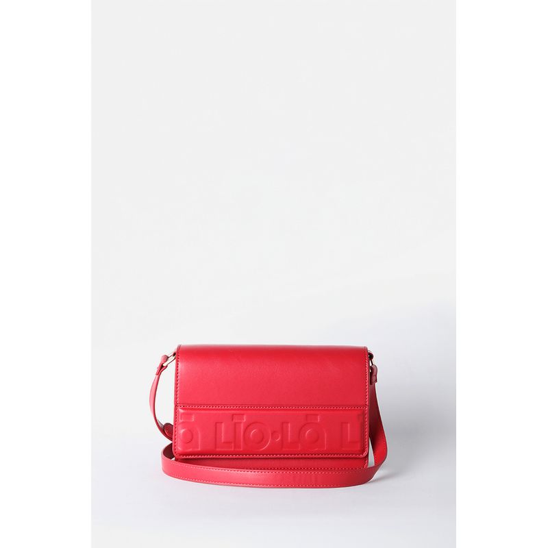 LIOLA - Cartera Logo Liola, Efecto Cuero, Rojo Liola