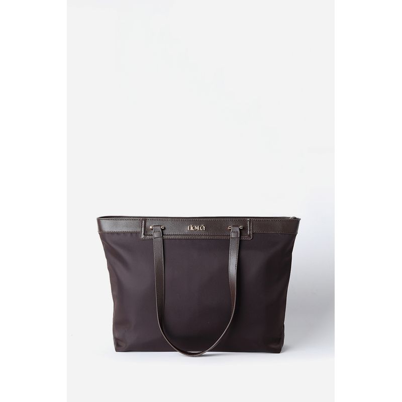 LIOLA - Bolso Tela, Multifuncional Para Laptop, Chocolate Liola