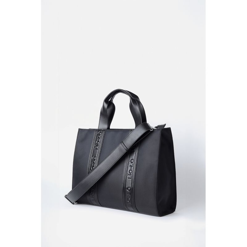 LIOLA - Bolso Tela, Para Laptop, Multifuncional, Negro Liola