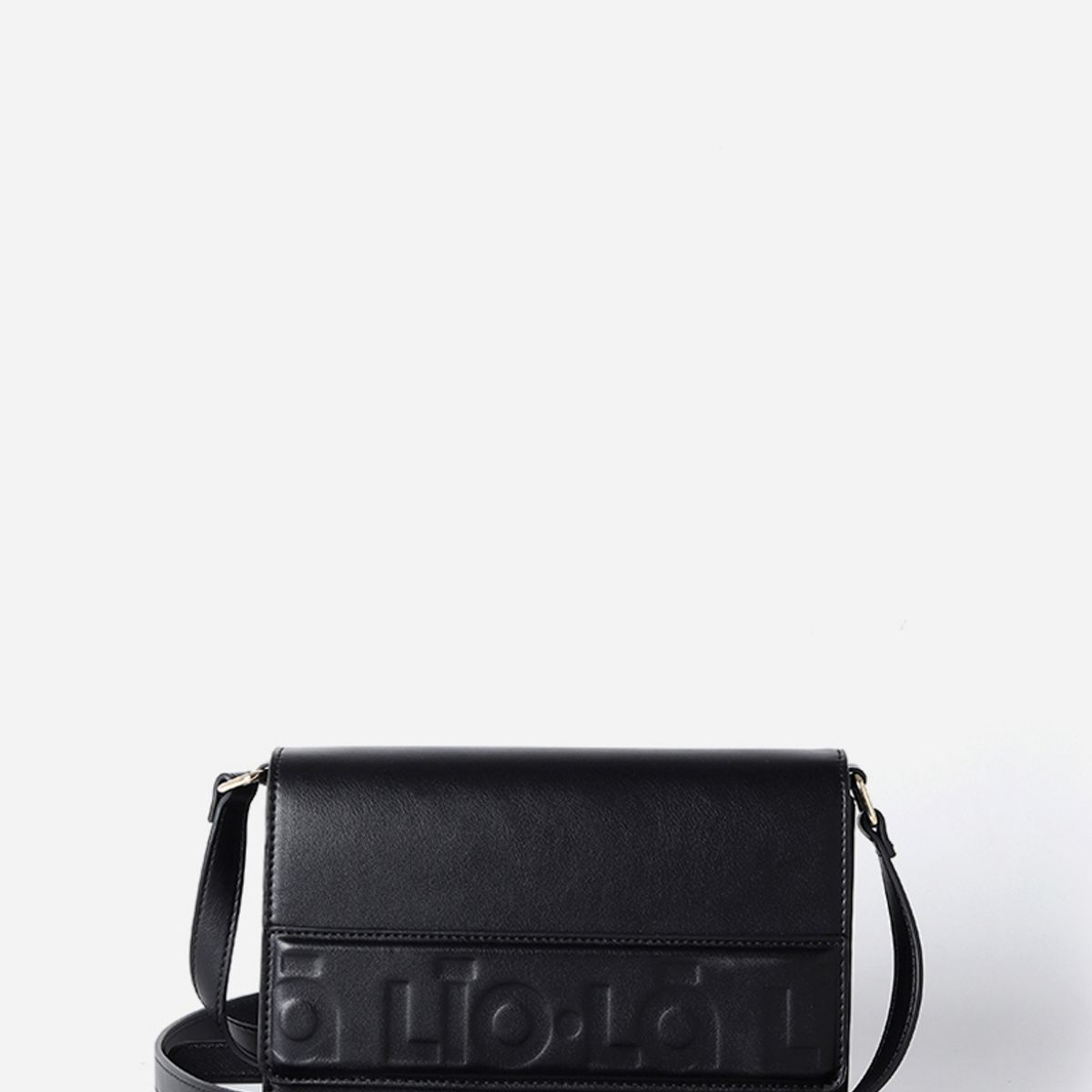 LIOLA - Cartera Logo Liola, Efecto Cuero, Negro Liola