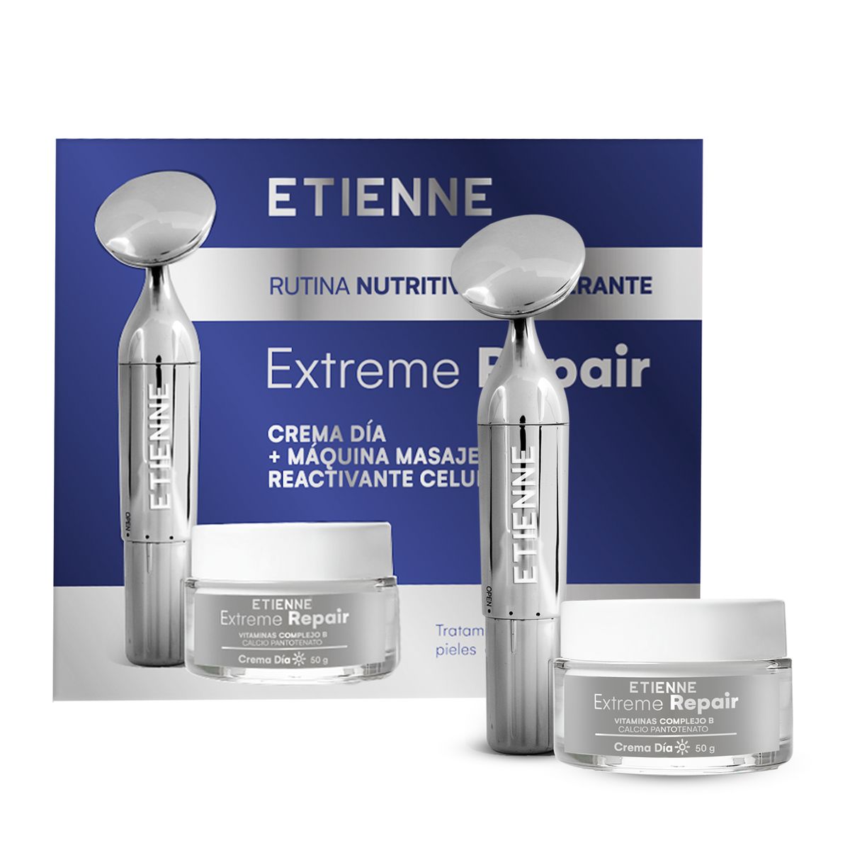 ETIENNE - Etienne Set Extreme Repair Día 50g + Masajeador Facial