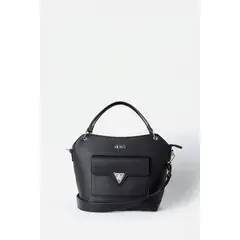 LIOLA - Cartera Mediana, Efecto Cuero Granulado, Negro